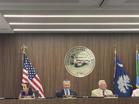 Greenville County Council meets in the new chambers at County Square on Aug. 15.