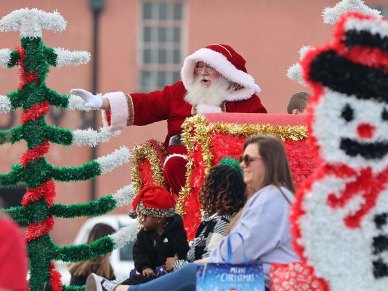 Santa at 2024 Greer Christmas Parade
